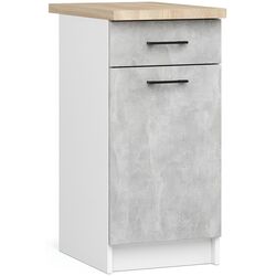 Bucatarie Akord Oliwia 2.4m (White/Concrete) Thumb