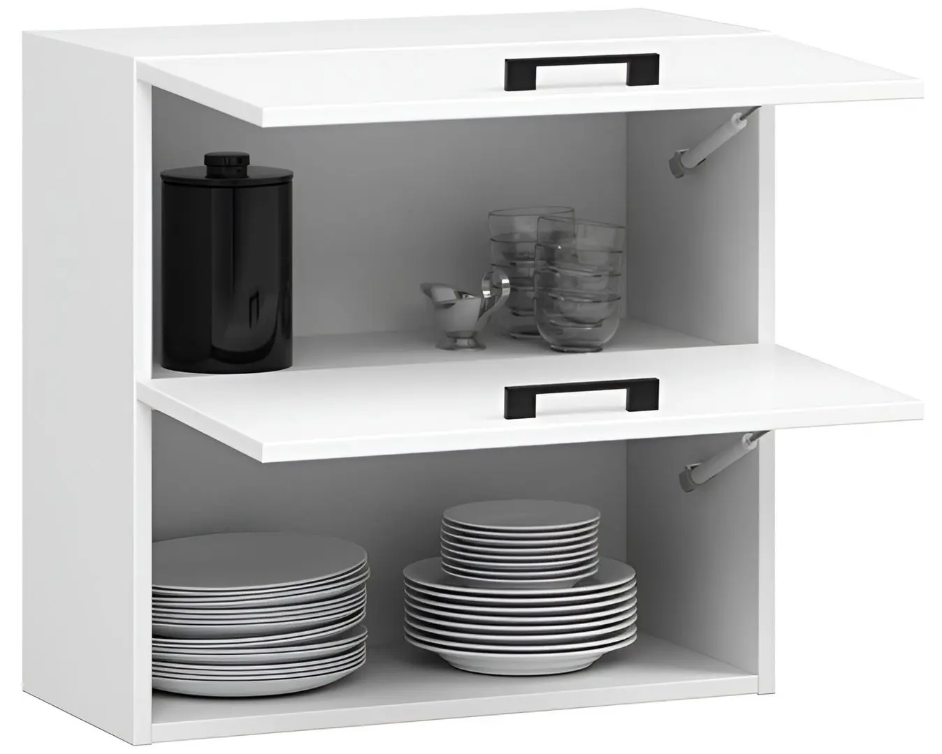 Bucatarie Akord Oliwia G2 2.4m (White/Concrete)