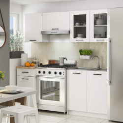 Кухня Akord Oliwia с витриной H580 1.8м (White)