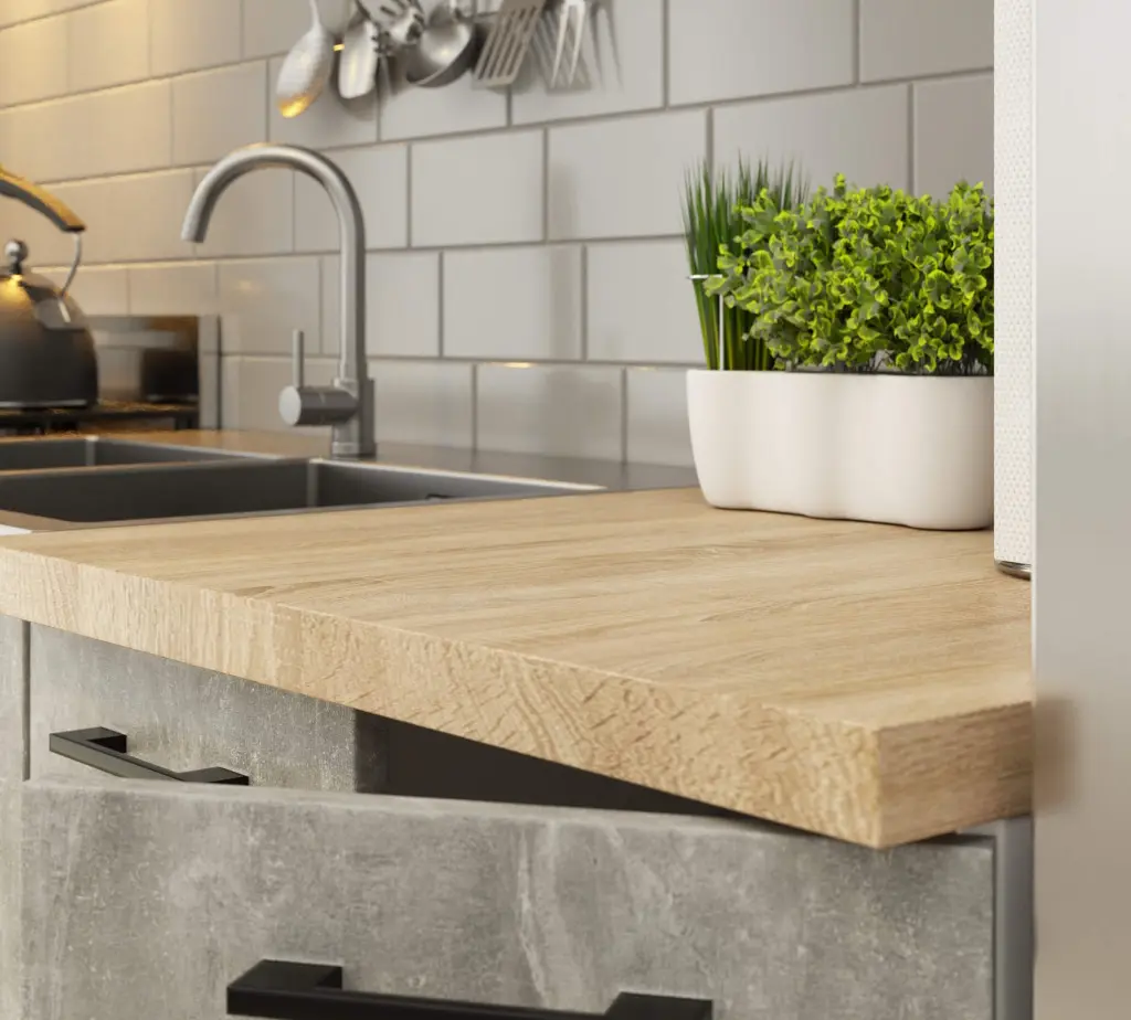 Кухня Akord Oliwia с витриной H580 2.4м (Concrete Grey) - 2