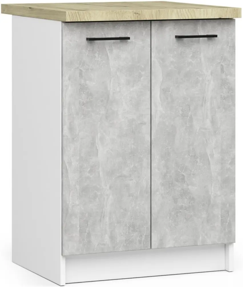 Кухня Akord Oliwia с витриной H580 2.4м (Concrete Grey) - 10