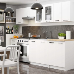 Кухня Akord Oliwia с витриной H580 2.4м (White)