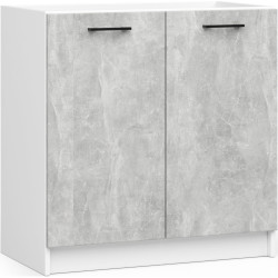 Bucatarie Akord Oliwia cu vitrina H720 1.8m (Concrete Grey) Thumb