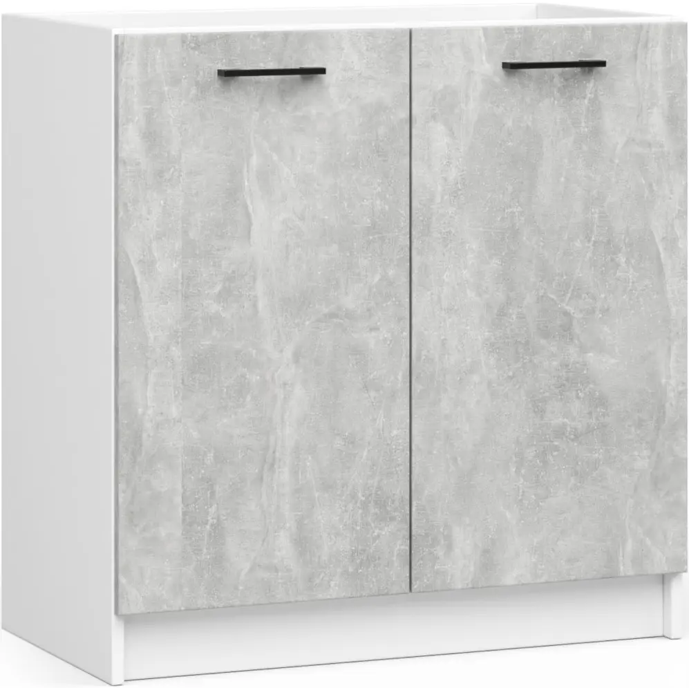 Bucatarie Akord Oliwia cu vitrina H720 1.8m (Concrete Grey) - 7