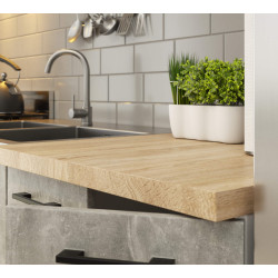 Кухня Akord Oliwia с витриной H720 2.4м (Concrete Grey) Thumb