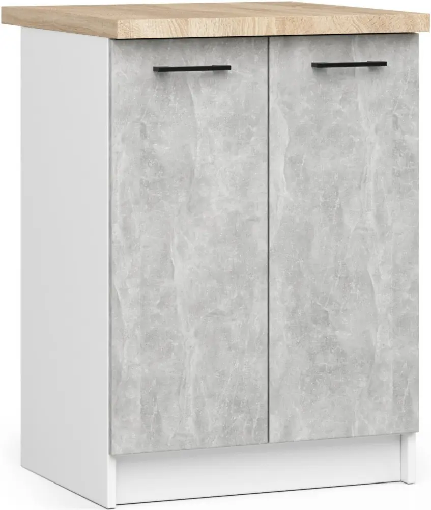 Кухня Akord Oliwia с витриной H720 2.4м (Concrete Grey) - 10