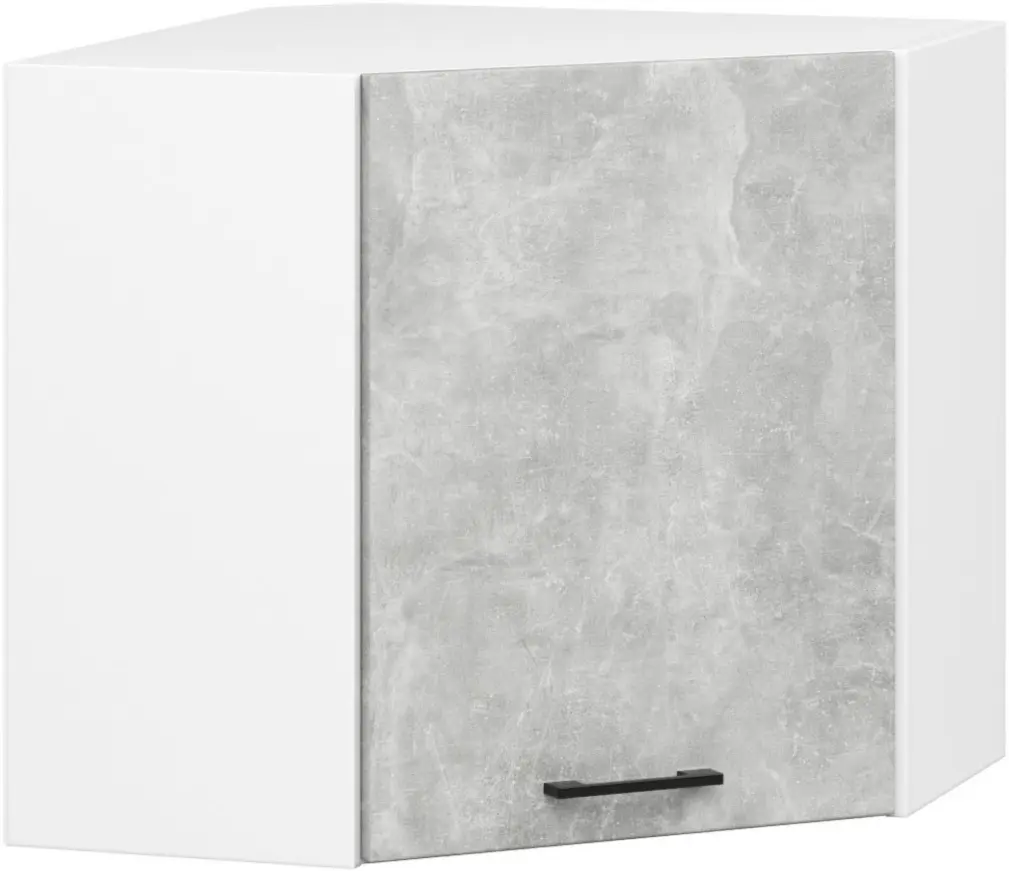 Кухня угловая Akord Oliwia с витриной H580 3м (Concrete Grey) - 4