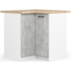 Кухня угловая Akord Oliwia с витриной H580 3м (Concrete Grey) Thumb