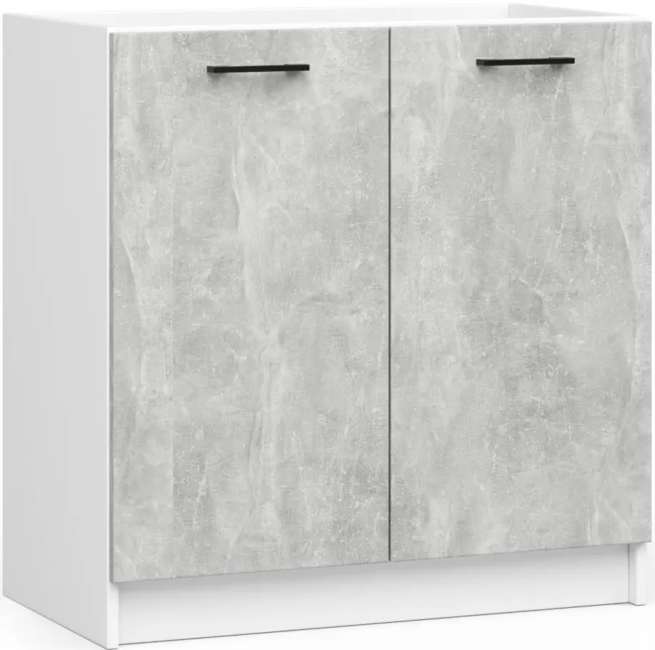 Кухня угловая Akord Oliwia с витриной H580 3м (Concrete Grey) - 10