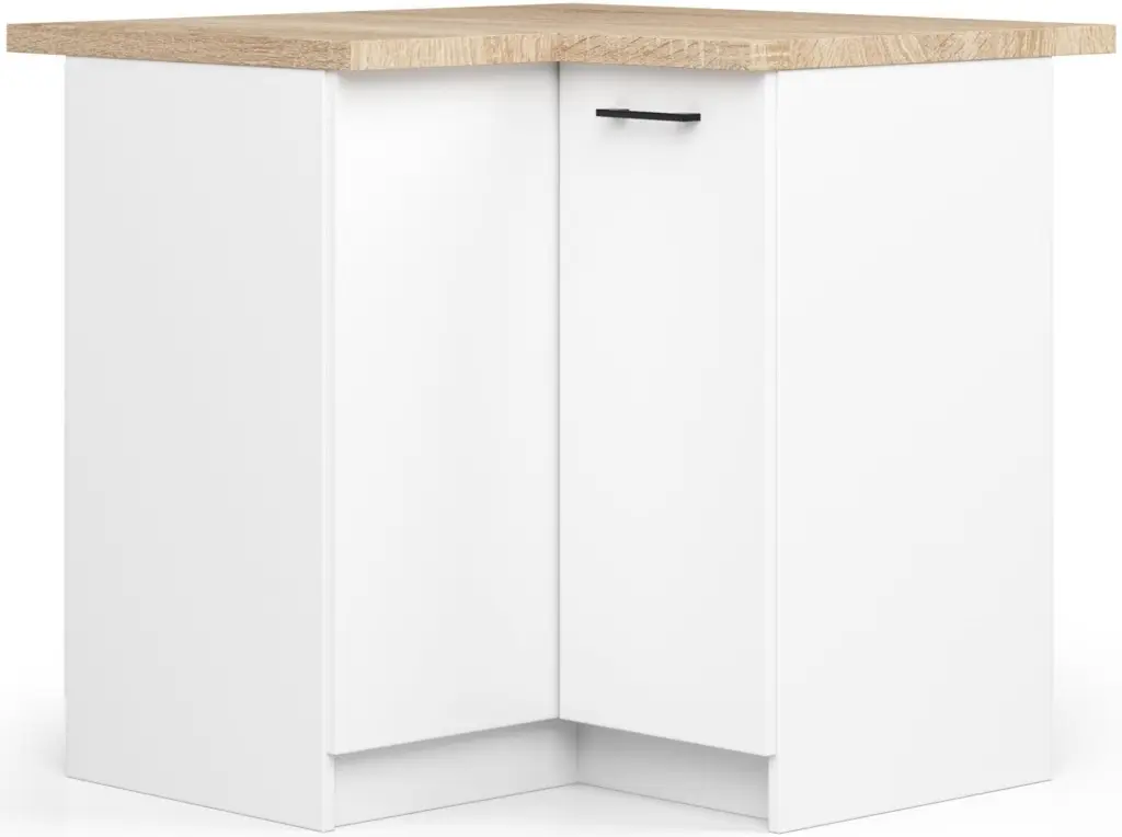 Bucatariede colt Akord Oliwia cu vitrina H580 3m (White) - 8