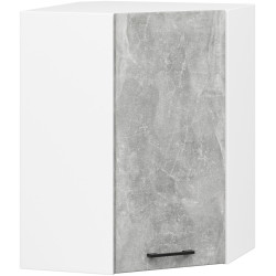 Bucatarie de colt Akord Oliwia cu vitrina H720 3m (Concrete Grey) Thumb