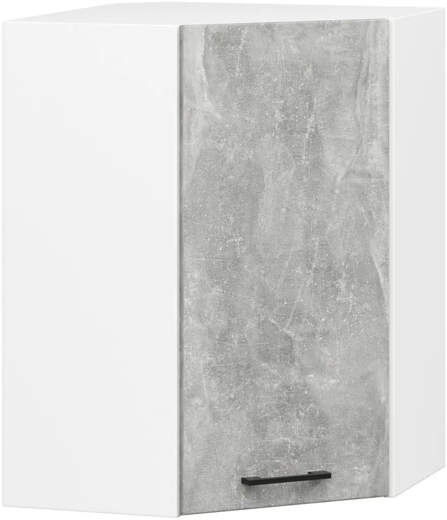 Bucatarie de colt Akord Oliwia cu vitrina H720 3m (Concrete Grey) - 4