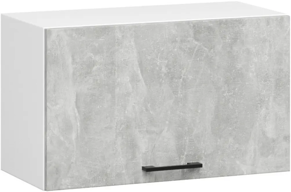 Bucatarie de colt Akord Oliwia cu vitrina H720 3m (Concrete Grey) - 6