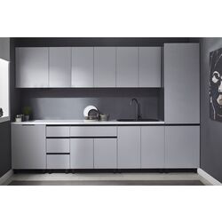 Bucatarie modulara Ambianta Astra 2 2.6m (Gri Deschis/Grafit)