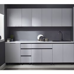 Bucatarie modulara Ambianta Astra 2.0m (Gri Deschis/Grafit)