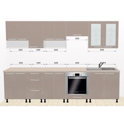Модульная кухня Ambianta Fresh 3.0м (Капучино) Thumb