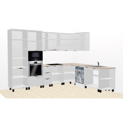 Модульная кухня Ambianta Gloria 3.1x1.2-2.6м Thumb