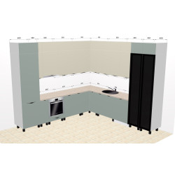 Bucatarie modulara Ambianta Gloria 3.2x3.1m Thumb
