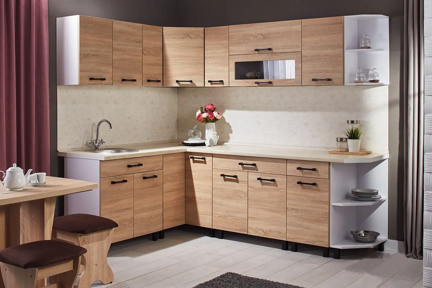 Модульная кухня Ambianta Iris 1.5x2.9м (Бардолино)