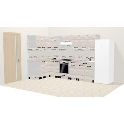 Bucatarie modulara Ambianta Iris 1.5x2.9m (Samoa Alb) Thumb