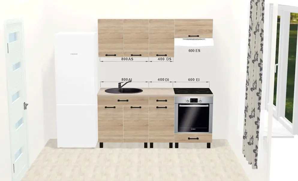 Модульная кухня Ambianta Iris 1.8м (Бардолино)