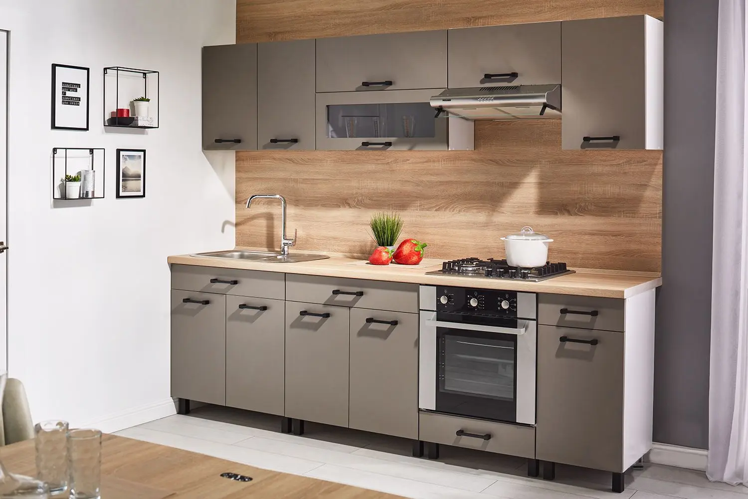 Bucatarie modulara Ambianta Iris 1.8m (Gri)