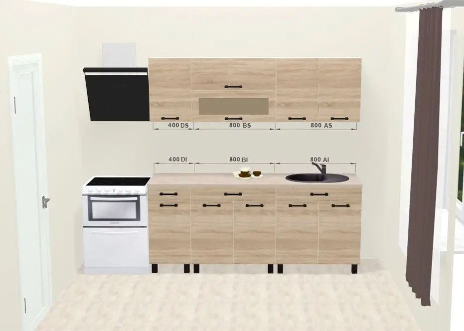 Модульная кухня Ambianta Iris 2.0м (Бардолино)