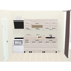 Bucatarie modulara Ambianta Iris 2.0m (Samoa Alb) Thumb