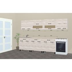 Bucatarie modulara Ambianta Iris 3.0m (Samoa Alb) Thumb