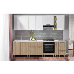 Bucatarie modulara Ambianta Perla 2.0m (Alb/Bardolino) Thumb