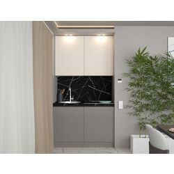 Bucatarie Art Flame Gola SM 1.2m (Cream/Stone Grey)