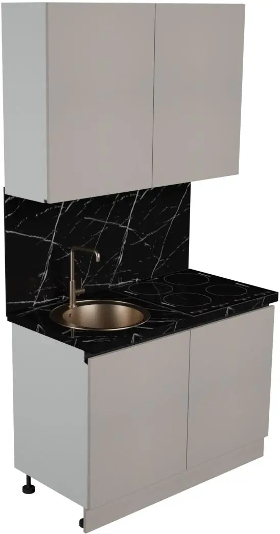 Bucatarie Art Flame Gola SM 1.2m (New Grey)