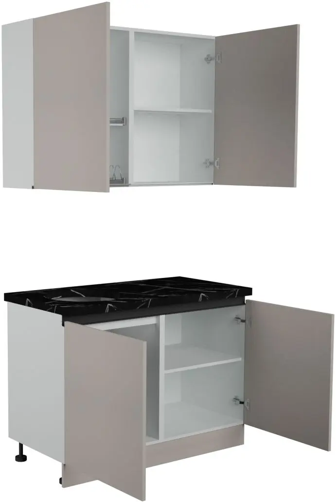 Bucatarie Art Flame Gola SM 1.2m (New Grey)