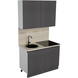 Bucatarie Art Flame Gola SM 1.2m (Storm Grey) Thumb