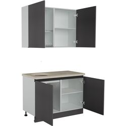 Bucatarie Art Flame Gola SM 1.2m (Storm Grey) Thumb