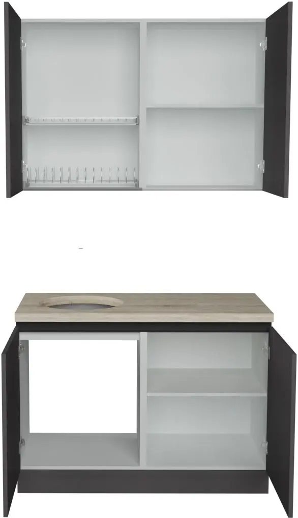 Bucatarie Art Flame Gola SM 1.2m (Storm Grey)