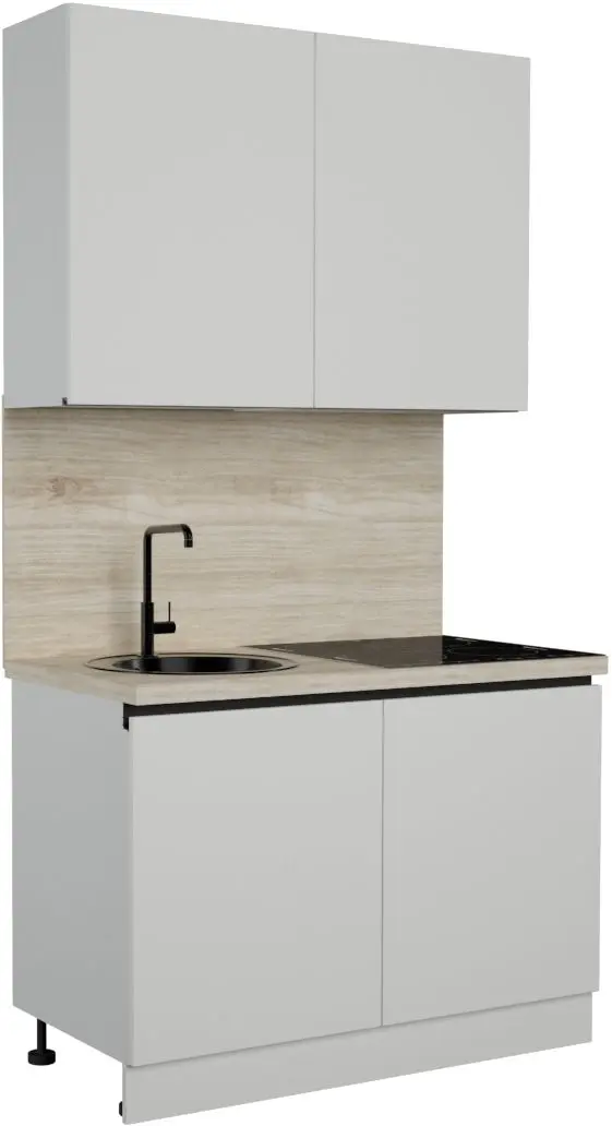 Bucătarie Art Flame Gola SM 1.2m (White)