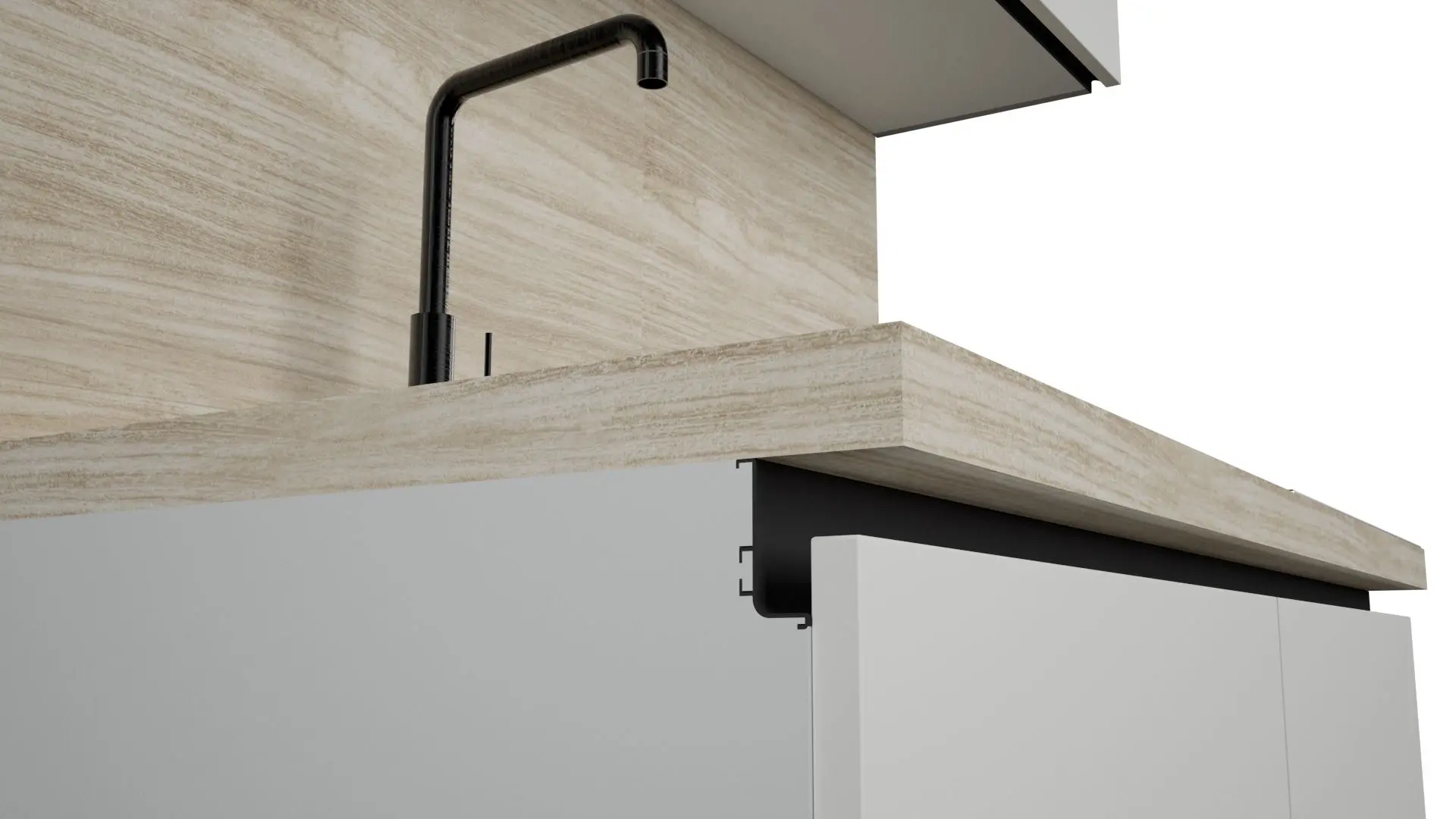 Bucătarie Art Flame Gola SM 1.2m (White)