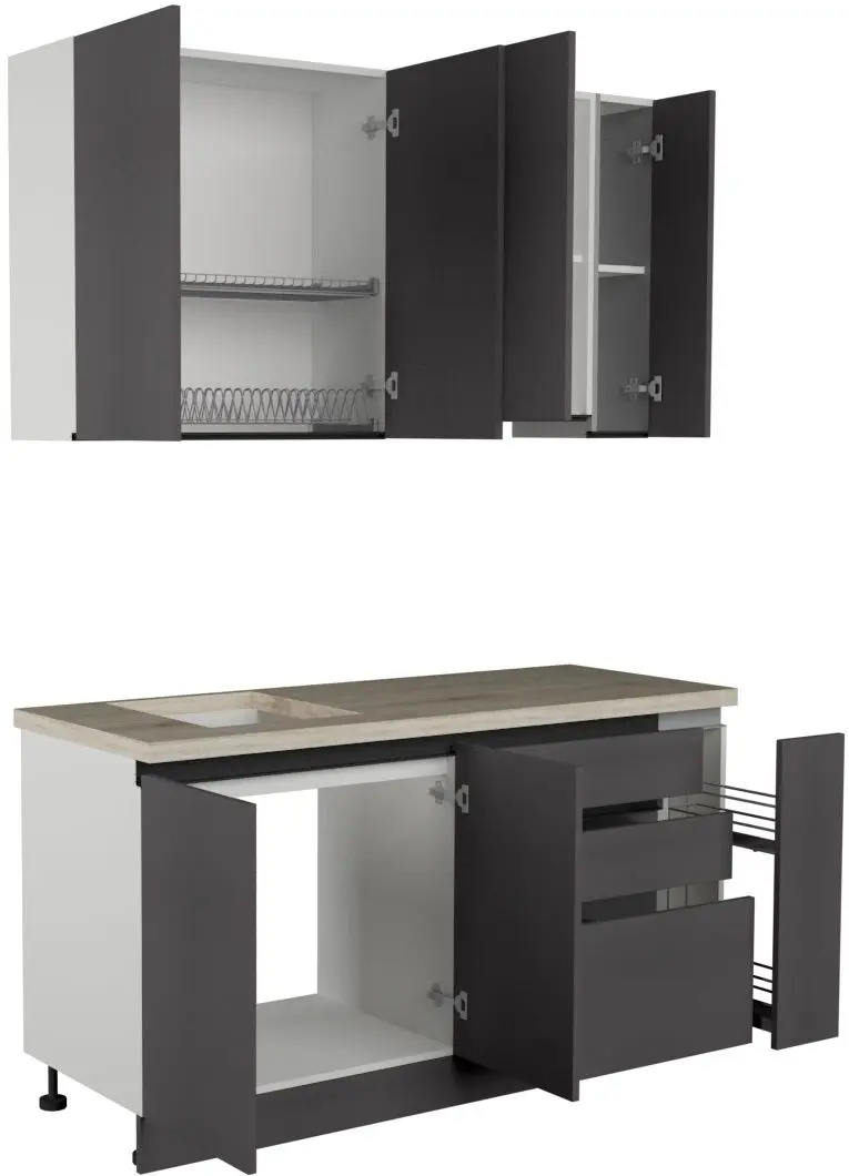 Bucatarie Art Flame Gola SM 1.6 (Storm Grey)