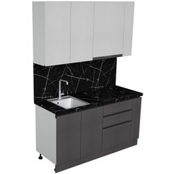 Кухня Art Flame Gola SM 1.6 (White/Storm Grey) Thumb