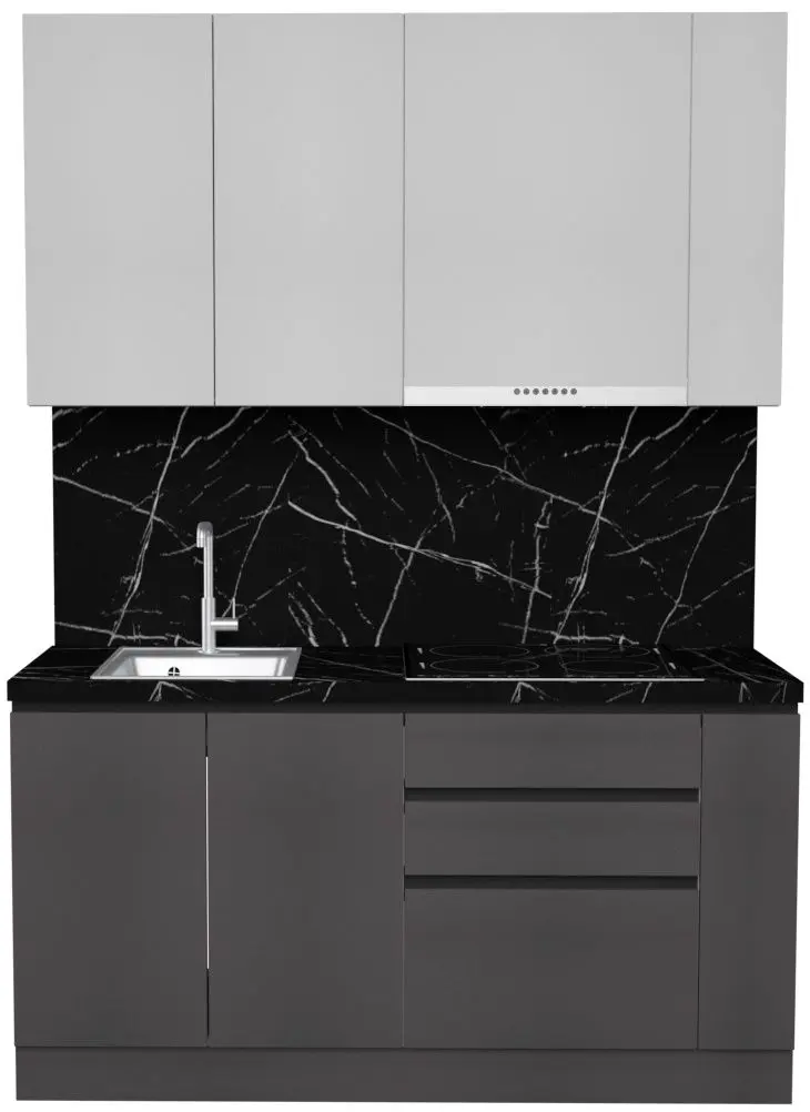 Кухня Art Flame Gola SM 1.6 (White/Storm Grey)