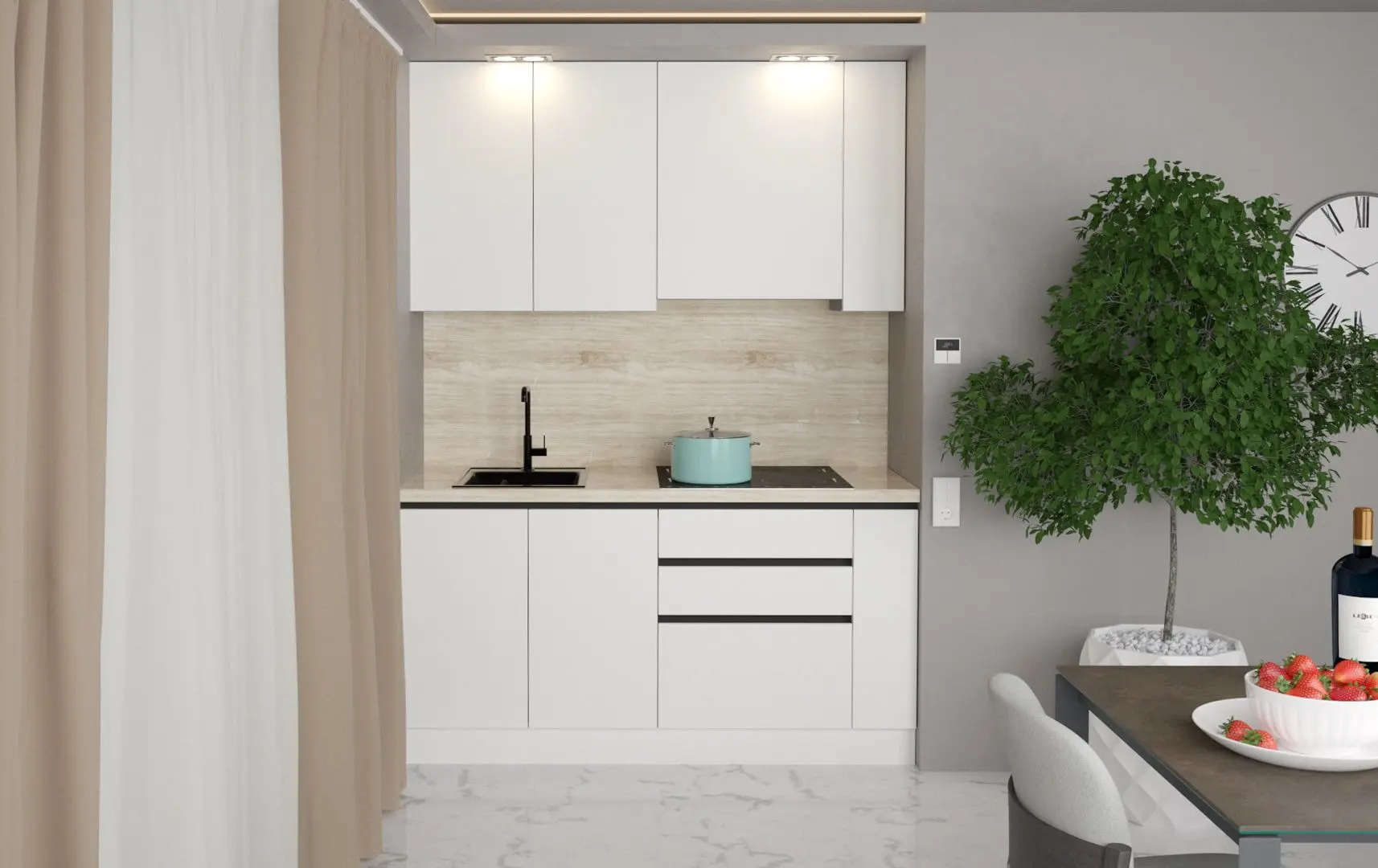 Bucatarie Art Flame Gola SM 1.6 (White)