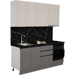 Bucatarie Art Flame Gola SM 2.0m (Cream/Stone Grey) Thumb