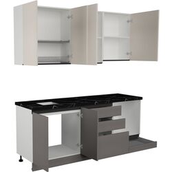 Bucatarie Art Flame Gola SM 2.0m (Cream/Stone Grey) Thumb