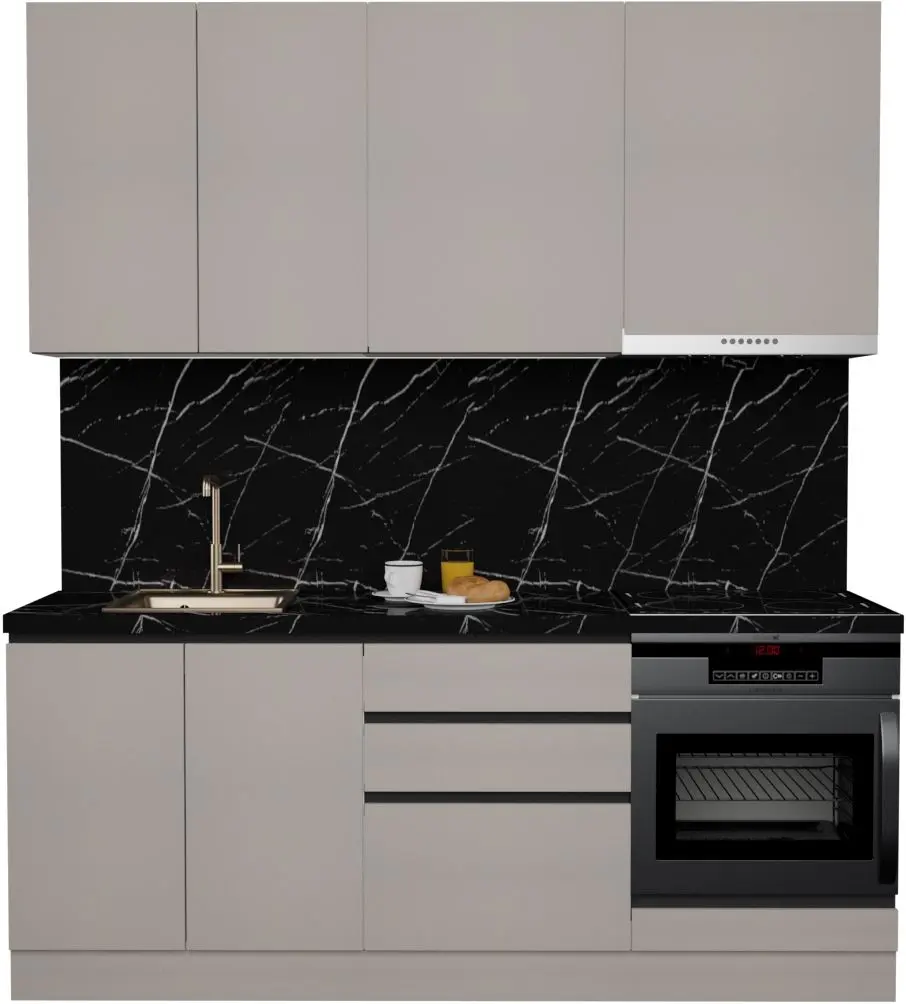 Bucatarie Art Flame Gola SM 2.0m (New Grey)