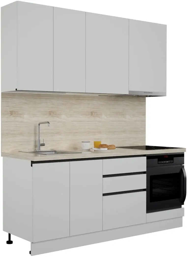 Bucatarie Art Flame Gola SM 2.0m (White)