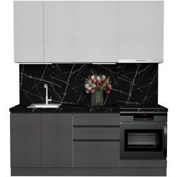 Кухня Art Flame Gola SM 2.0м (White/Storm Grey) Thumb