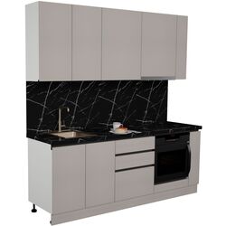 Кухня Art Flame Gola SM 2.2м (New Grey) Thumb