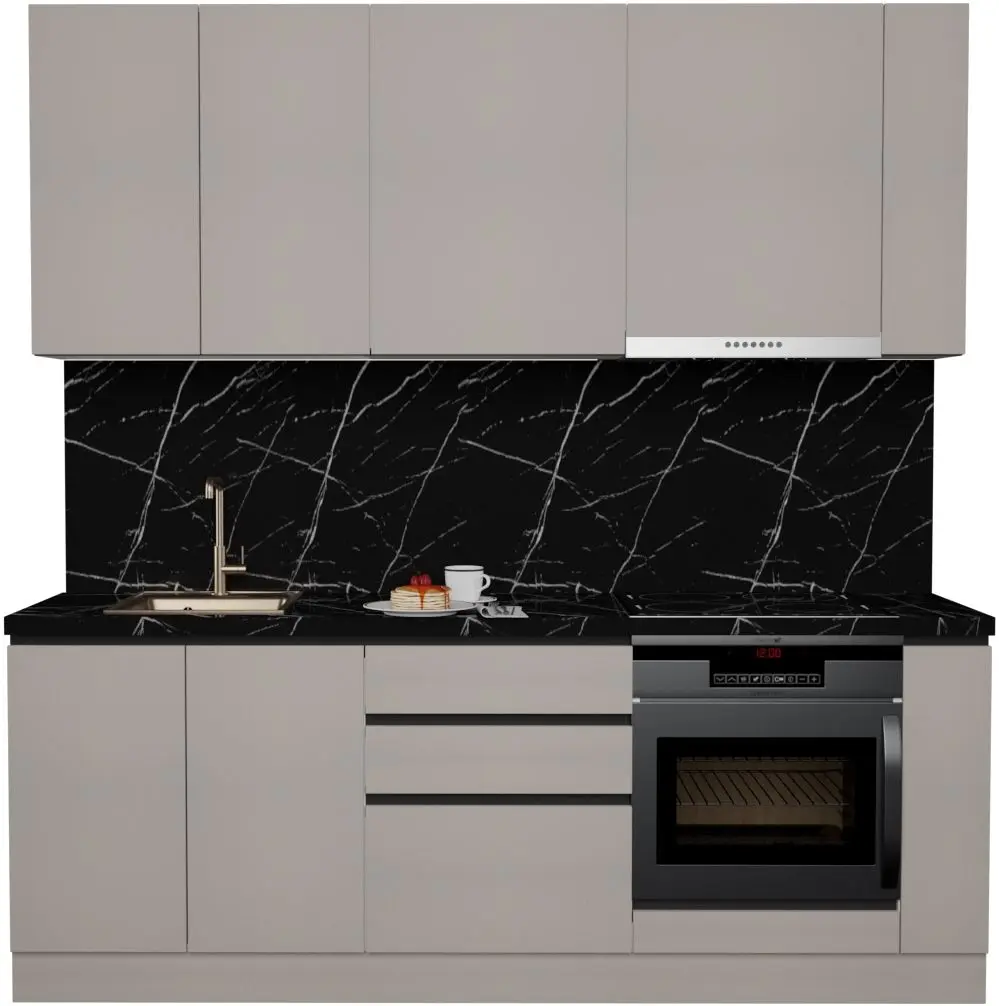 Кухня Art Flame Gola SM 2.2м (New Grey)