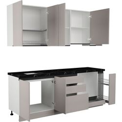 Кухня Art Flame Gola SM 2.2м (New Grey) Thumb